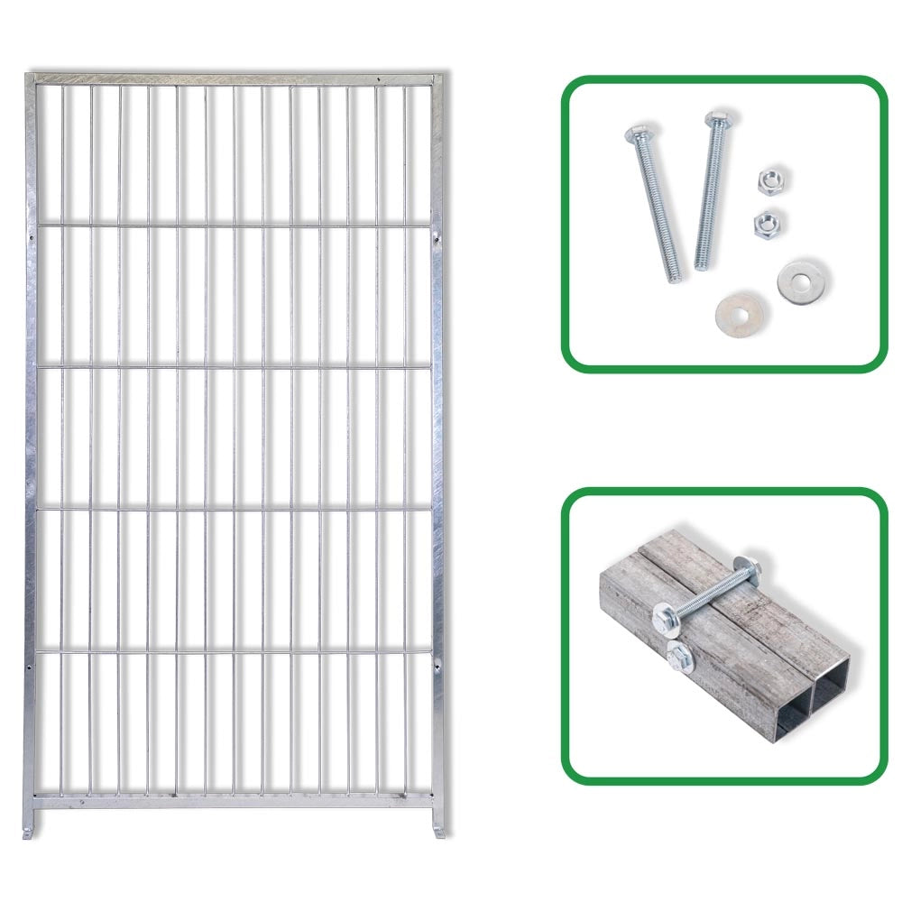 Pannello modulare semplice per box per cani zincatura elettrolitica 100 cm x h 180 cm