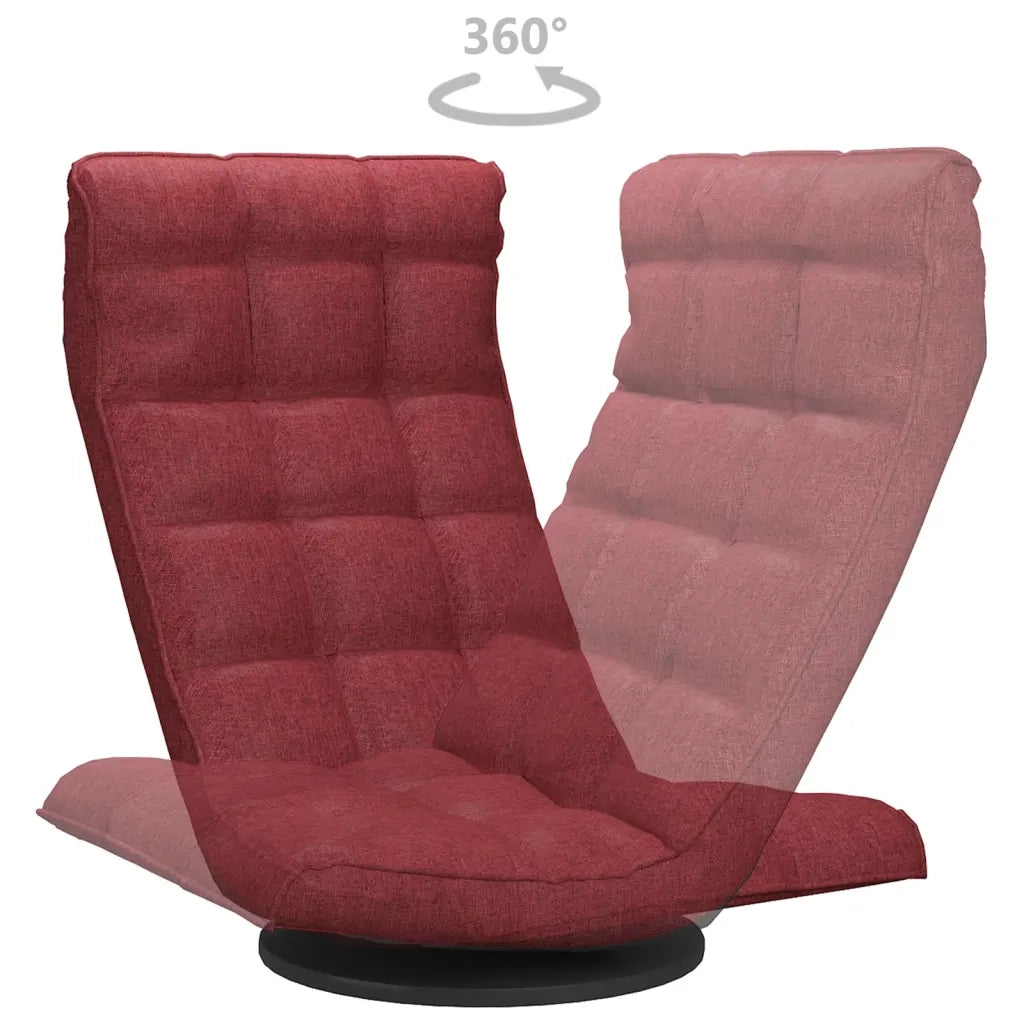 Sedia da Pavimento GirevoleRosso Vino in Tessuto CFW7825344