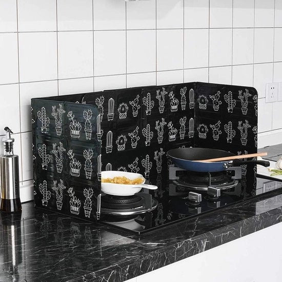 Spatoliera Opvouglabile per la Cucina - Protezione Antiscotta per Superfici di Cottura - Laminato di Alta Qualità in Alluminio - Facile Pulizia a Mano