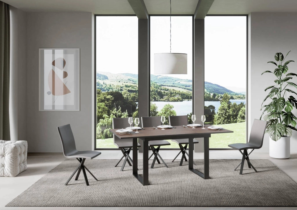 Tavolo Allungabile 120-180x90x74 cm Bandos Noce