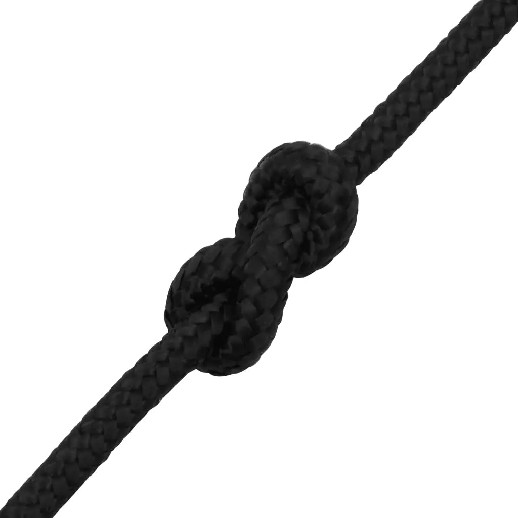 Corda Nautica Completamente Nera 6 mm 100 m in Polipropilene cod mxl 54023