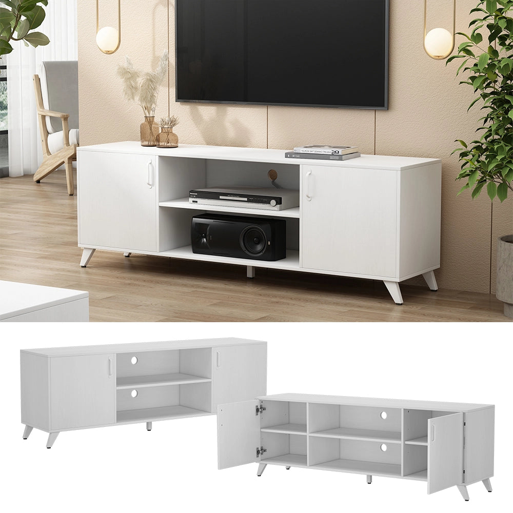 Vicco Lowboard Bianco 160 x 54.5 cm con 2 porte