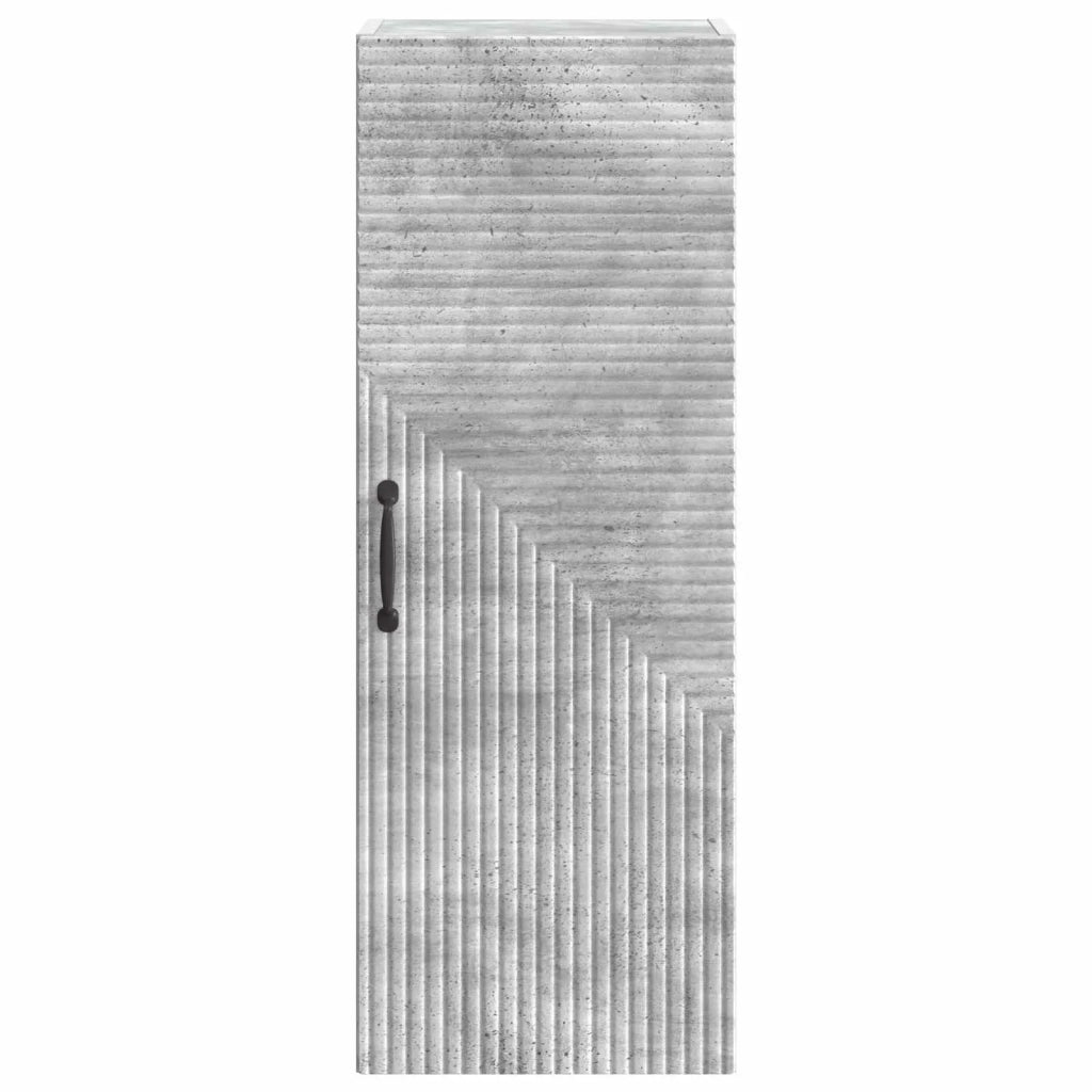 Mobiletto a muro Grigio Cemento 33 x 34,5 x 90 cm
