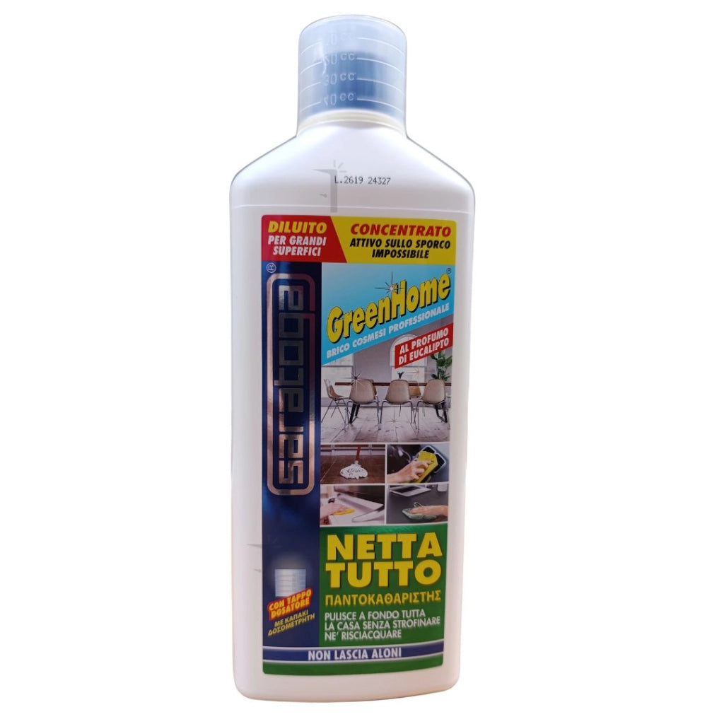 NETTATUTTO SARATOGA DETERGENTE CONCENTRATO CERAMICA MOQETTES TAPPEZZERIE LT 1
