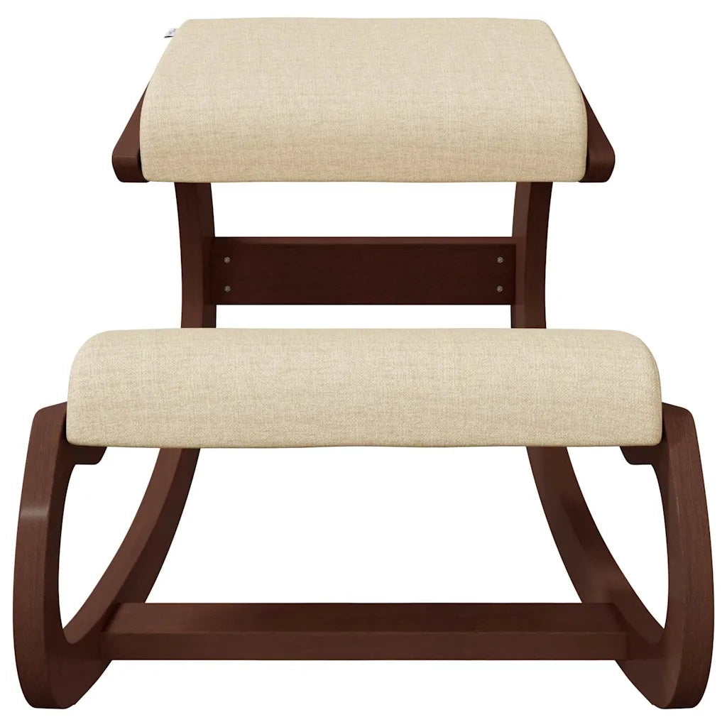 Sedia Inginocchiatoio Crema 55x84x55 cm Compensato di Betulla 110333