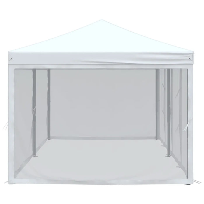 Tenda per Feste Pieghevole con Pareti Laterali Bianco 3x6 m 93552