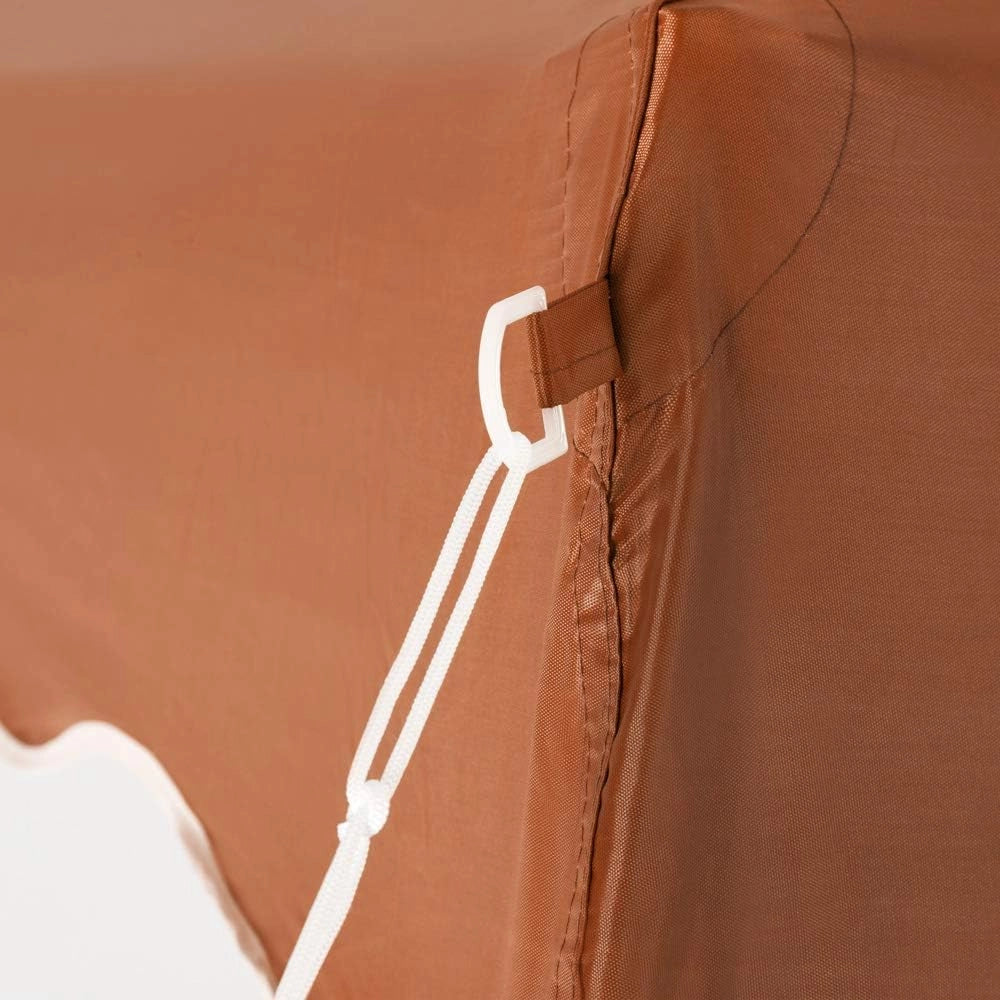 ® Gazebo da Giardino Capri 3x3m Pop-Up Protezione 50+ Impermiabile Tenda a Fisarmonica Marrone Chiaro