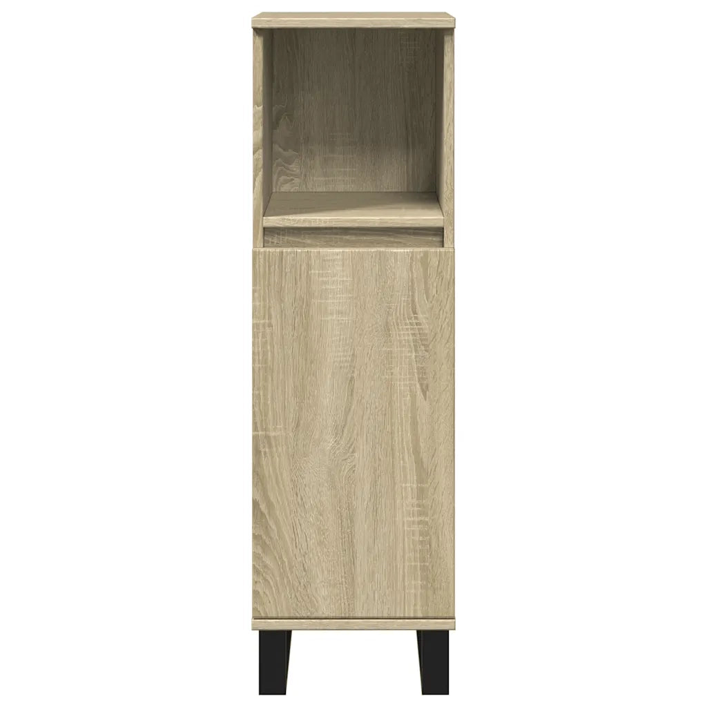 Set Mobili da Bagno 3 pz Rovere Sonoma in Legno Multistrato 3307678