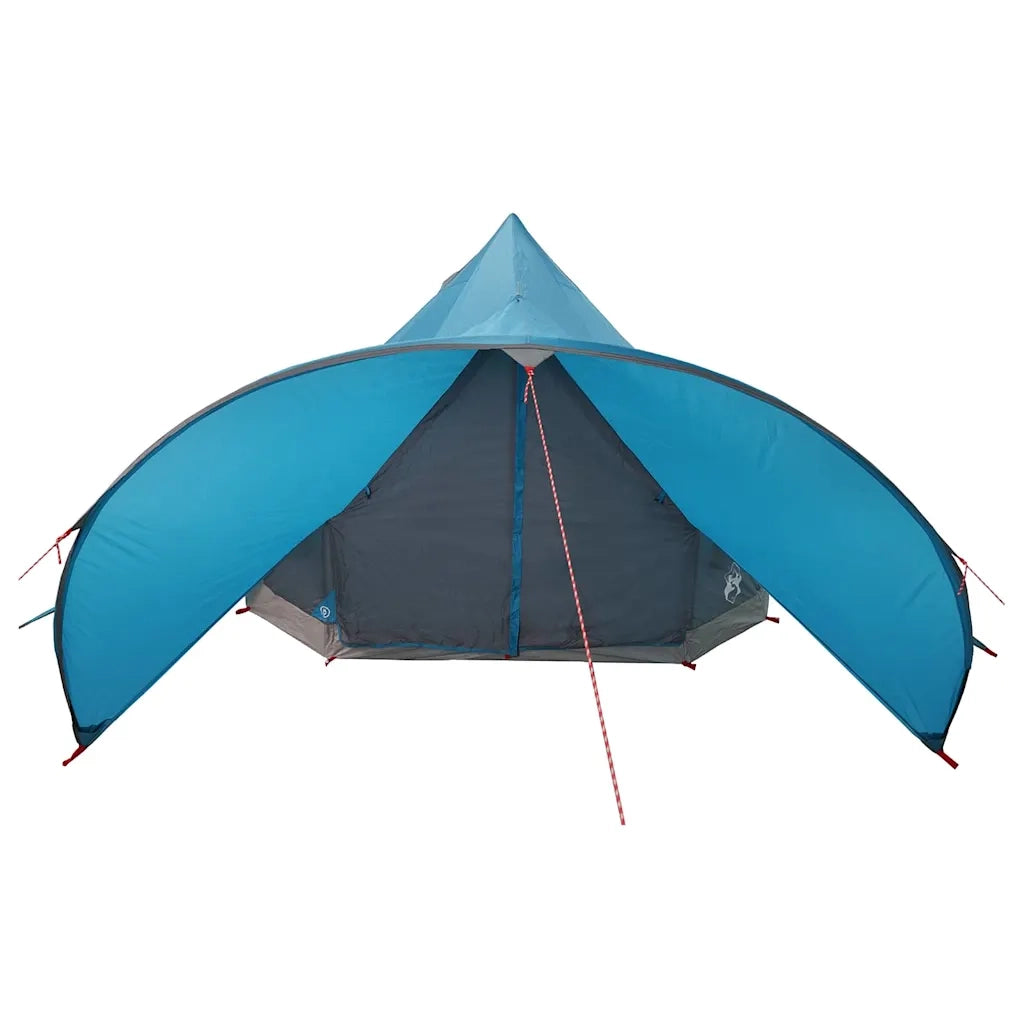 Tenda Teepee per 3 Persone Blu e Grigio 312 x 312 x 197 cm