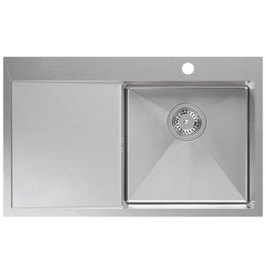 Lavello In Acciaio Russel 111 Brush Nickel Ventricolo sinistro