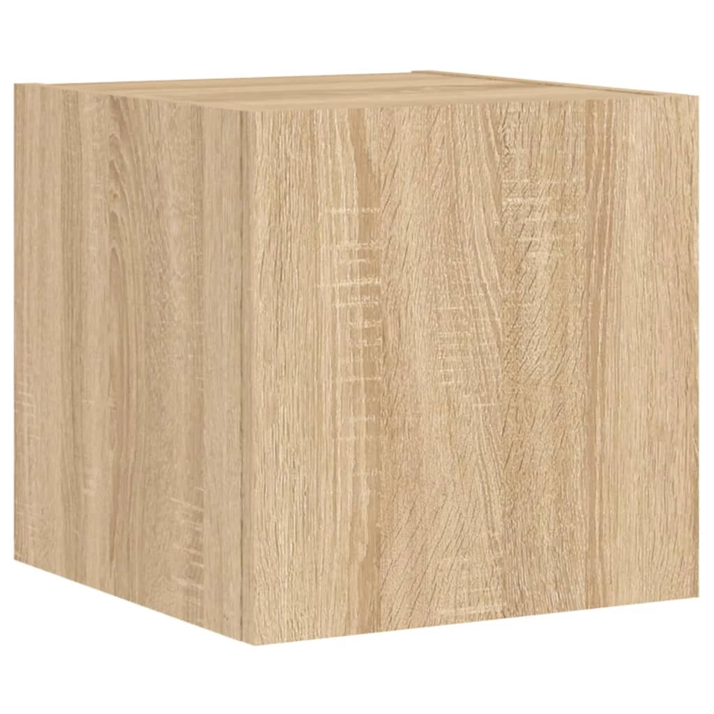 Mobile TV multimediale mensola TV credenza mobile TV sala da pranzo soggiorno parete attrezzata per camera da letto con luci LED rovere Sonoma 30,5 x 35 x 30 cm marrone 02_0028011