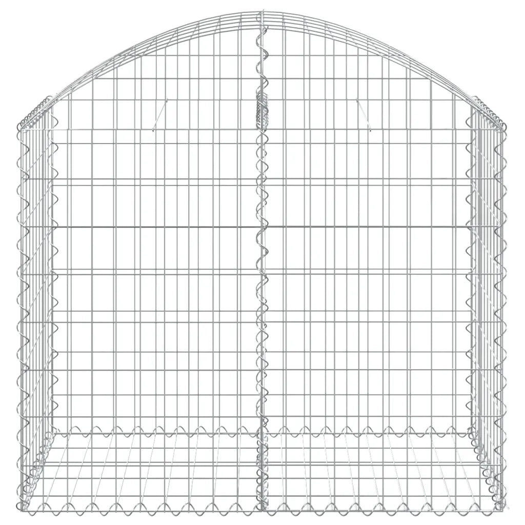 Cesto Gabbione ad Arco 100x50x80/100 cm Ferro Zincato