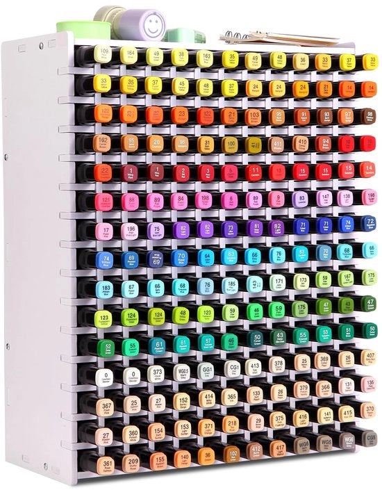 Organizzatore di matite, contenitore per matite, matite colorate e pennelli, piccola cassetta di legno per artisti (180 cassette)
