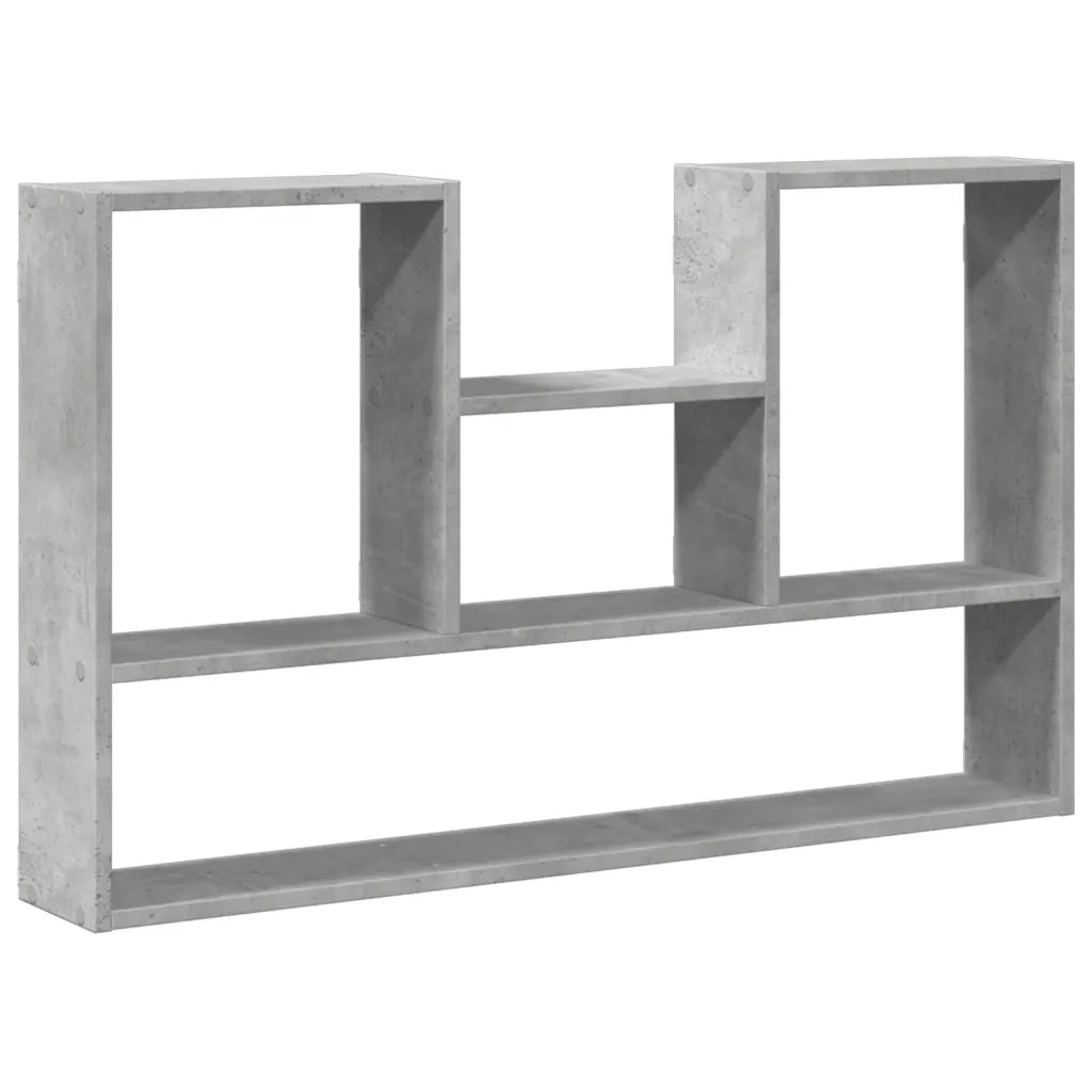 Scaffale a Muro | Mensola a parete Grigio Cemento 99x15x60 cm in Truciolato