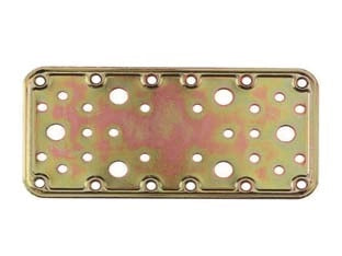 PIASTRA DI GIUNZIONE PESANTE DRITTA LARGHEZZA MM.90 ART.774- - mm.180x90 - spessore mm.2,2 - 20 pezzi ALDEGHI