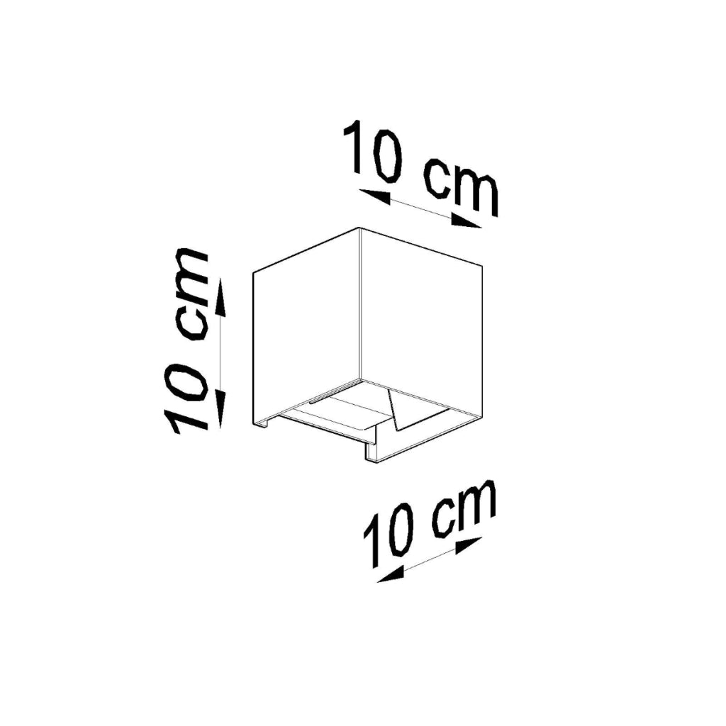 Lampada da parete LUCA LED bianco IP54