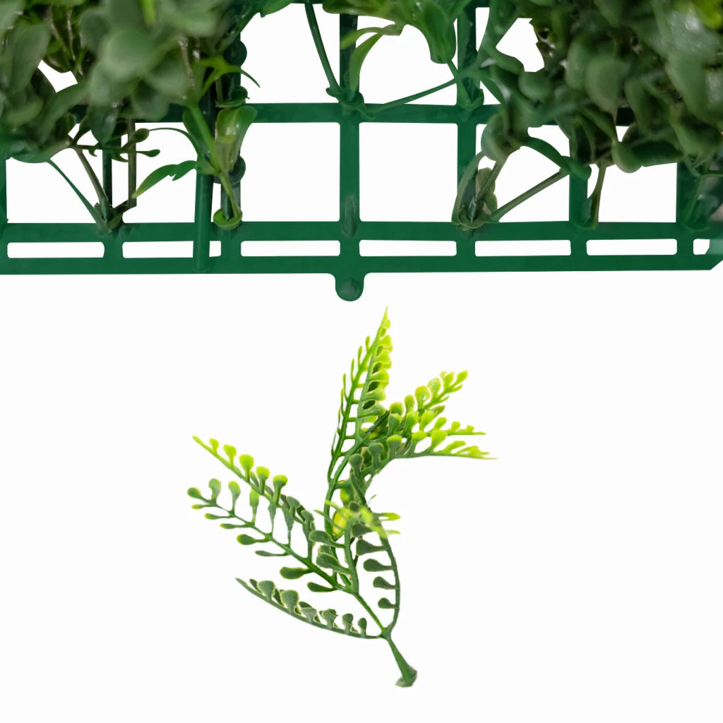 Piastrelle da Parete con Piante Artificiali 1m x 1m (3Pz) Pannello Erba Cassia per Giardino e Arredo Casa