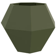 Fioriera | Cassetta per fiori | Vaso Verde oliva 100 x 100 x 80 cm Acciaio