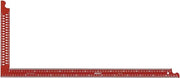 Timmermanshoek con fori di rimozione - ideale per lavori di precisione - 1 pezzo - rosso