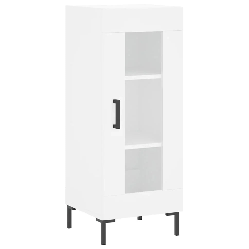 Buffet credenza cassettiera mobiletto mobile contenitore organizer cucina soggiorno salotto alto 34,5 x 34 x 180 cm legno ingegnerizzato bianco 02_0032368