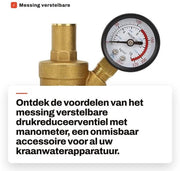 Regolatore di pressione idraulica regolabile - Valvola di riduzione della pressione - Manometro - Interruttore di pressione - Apparecchiatura per il controllo della pressione dell'acqua - Finestra di riflessione in oro - Regolatore di pressione dell'acqua