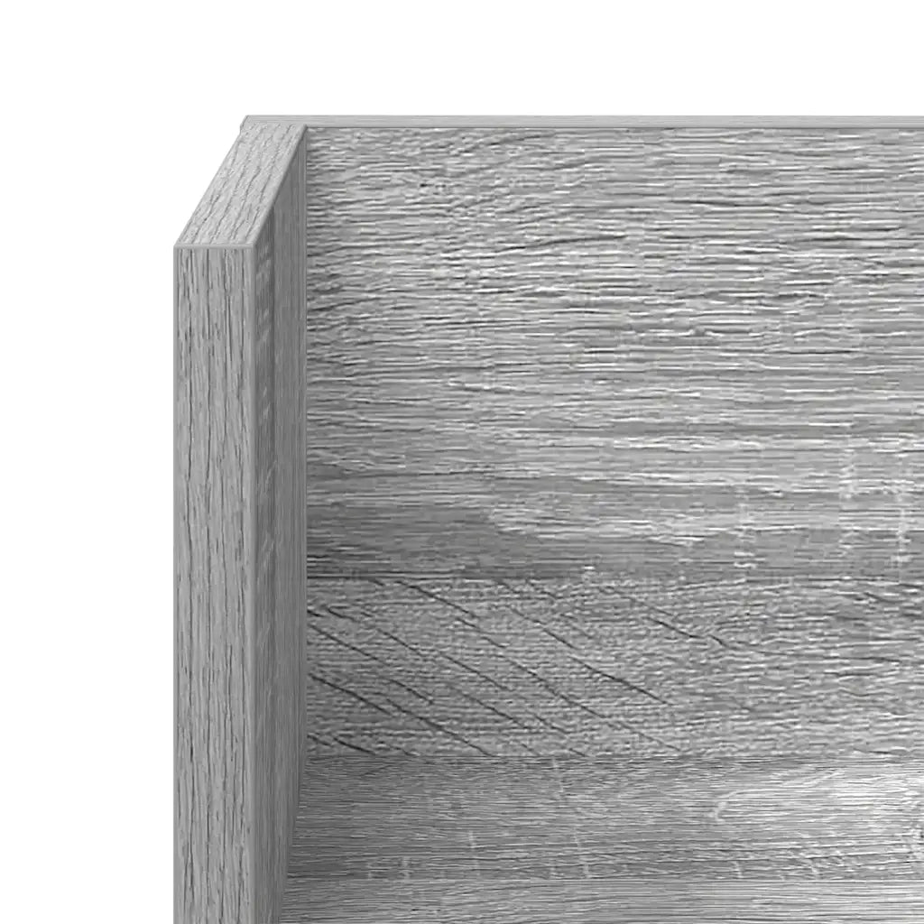 vidaXL Mensole a Parete 2pz Grigio Sonoma 75x16,5x16,5cm in Truciolato