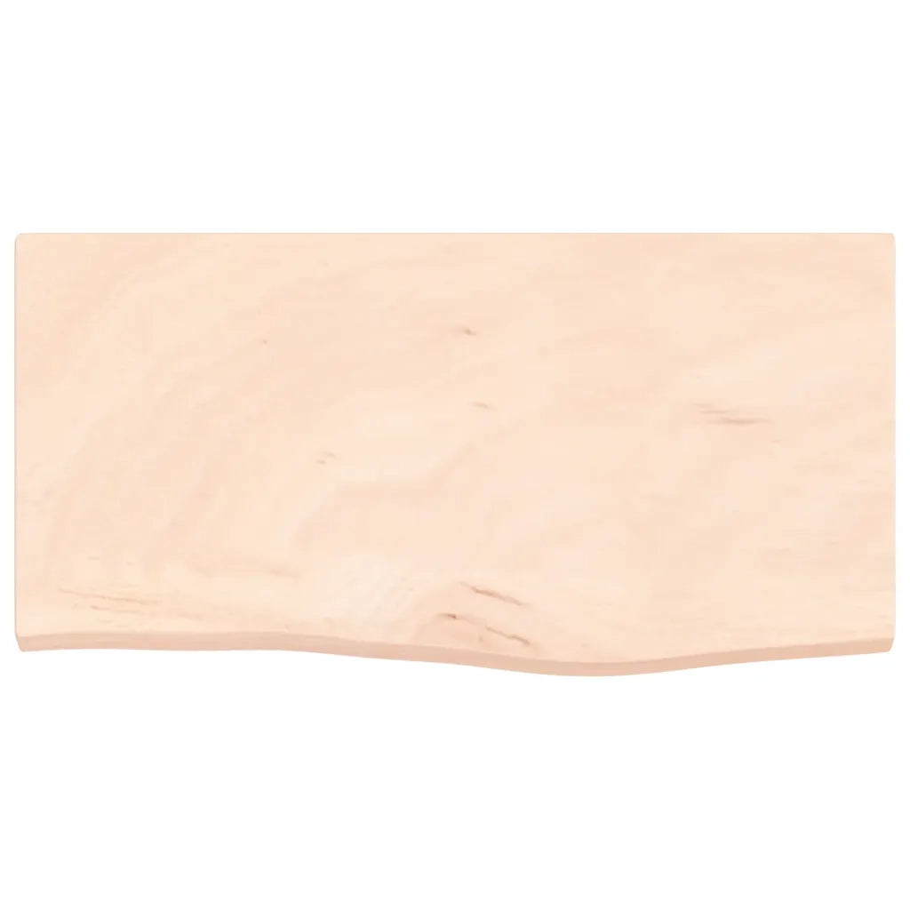 Ripiano a Parete 60x30x2 cm Legno Massello Rovere Non Trattato