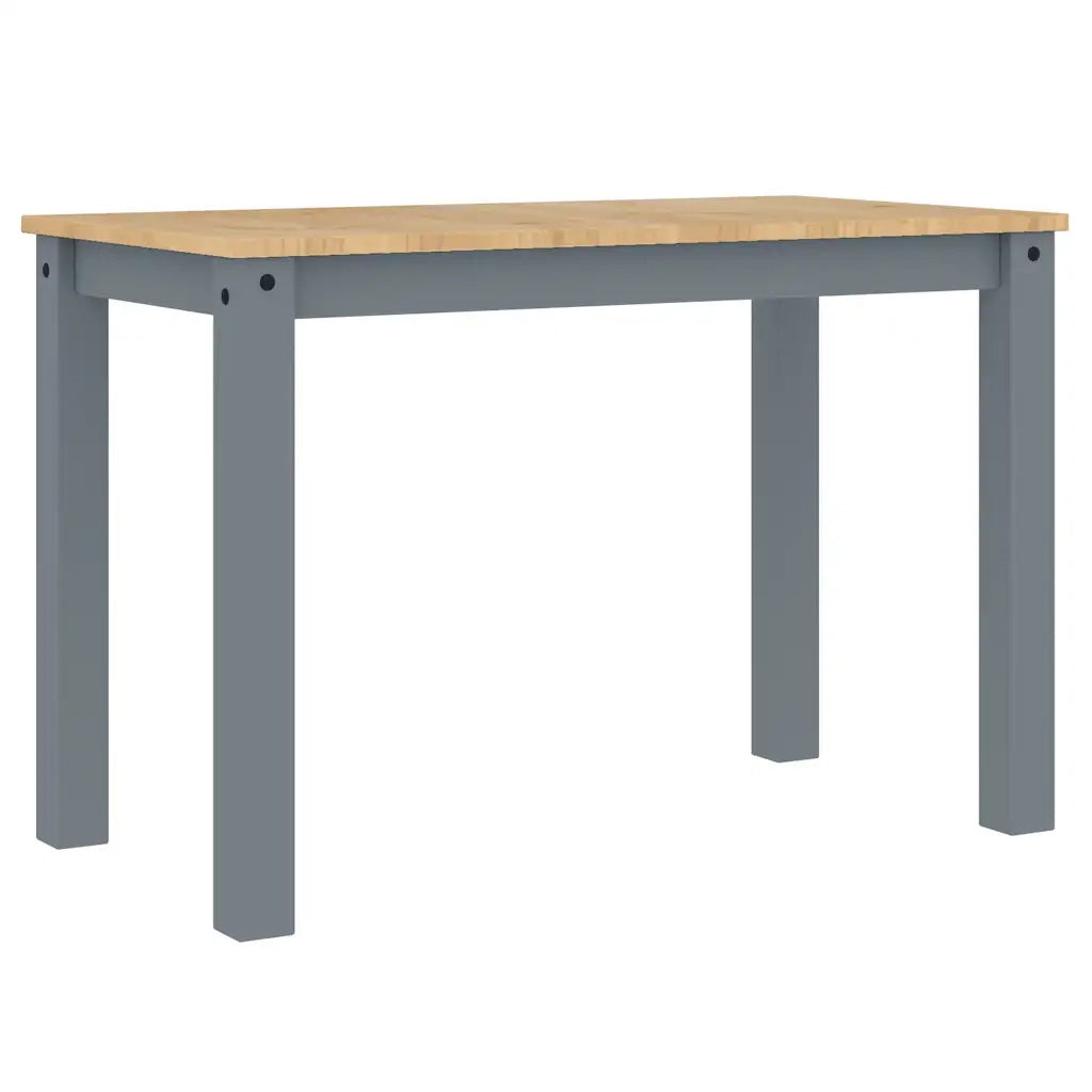 Tavolo da Pranzo PANAMA Grigio 112x60x75 cm Legno Massello Pino 4005703