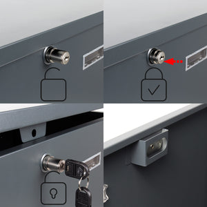 Cassetta postale per pacchi grigia 50,8x31,5x50 cm Portapacchi Cassetta della posta a parete