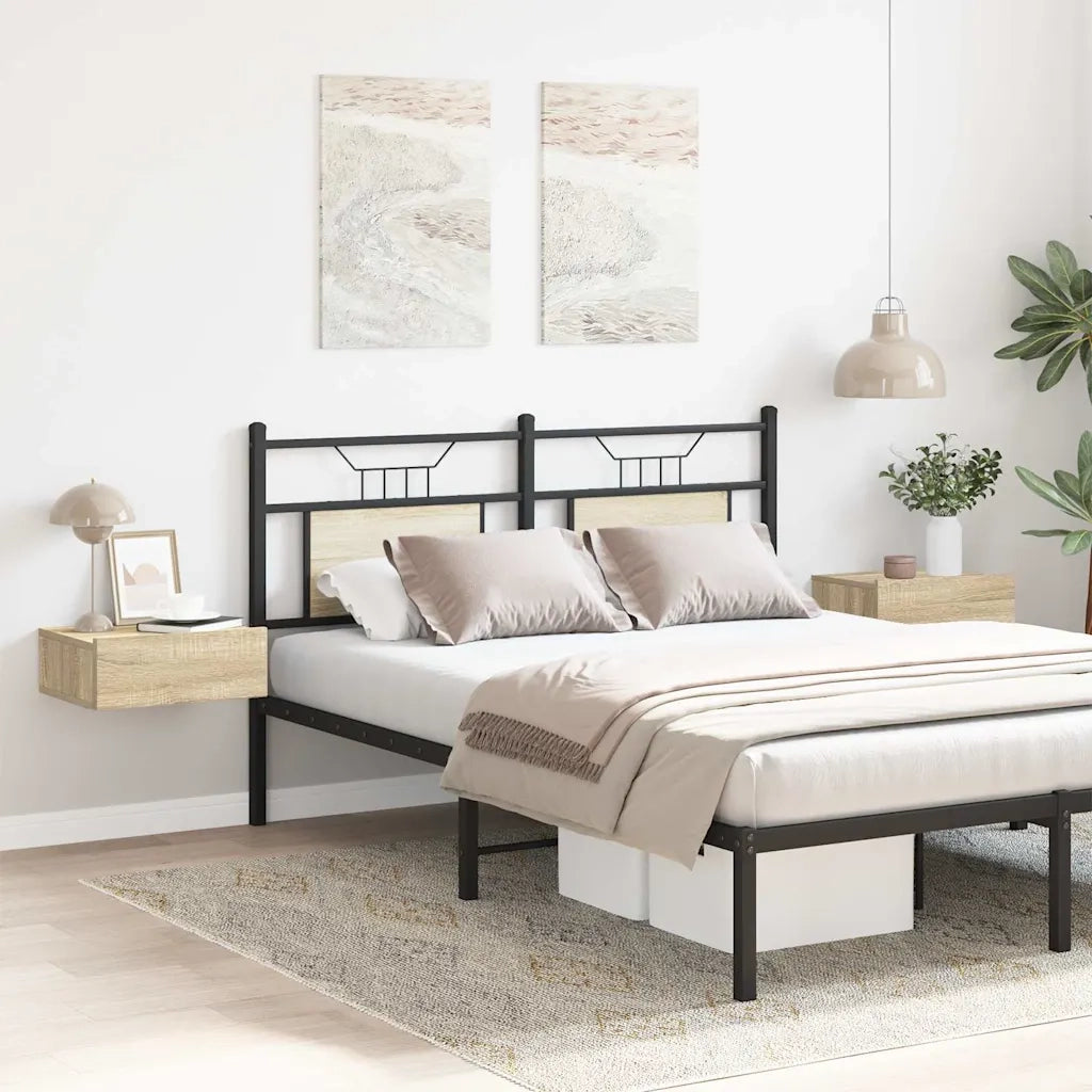 Comodini Pensili 2 pz Rovere Sonoma 40x30x15 cm Truciolato cod mxl 49704