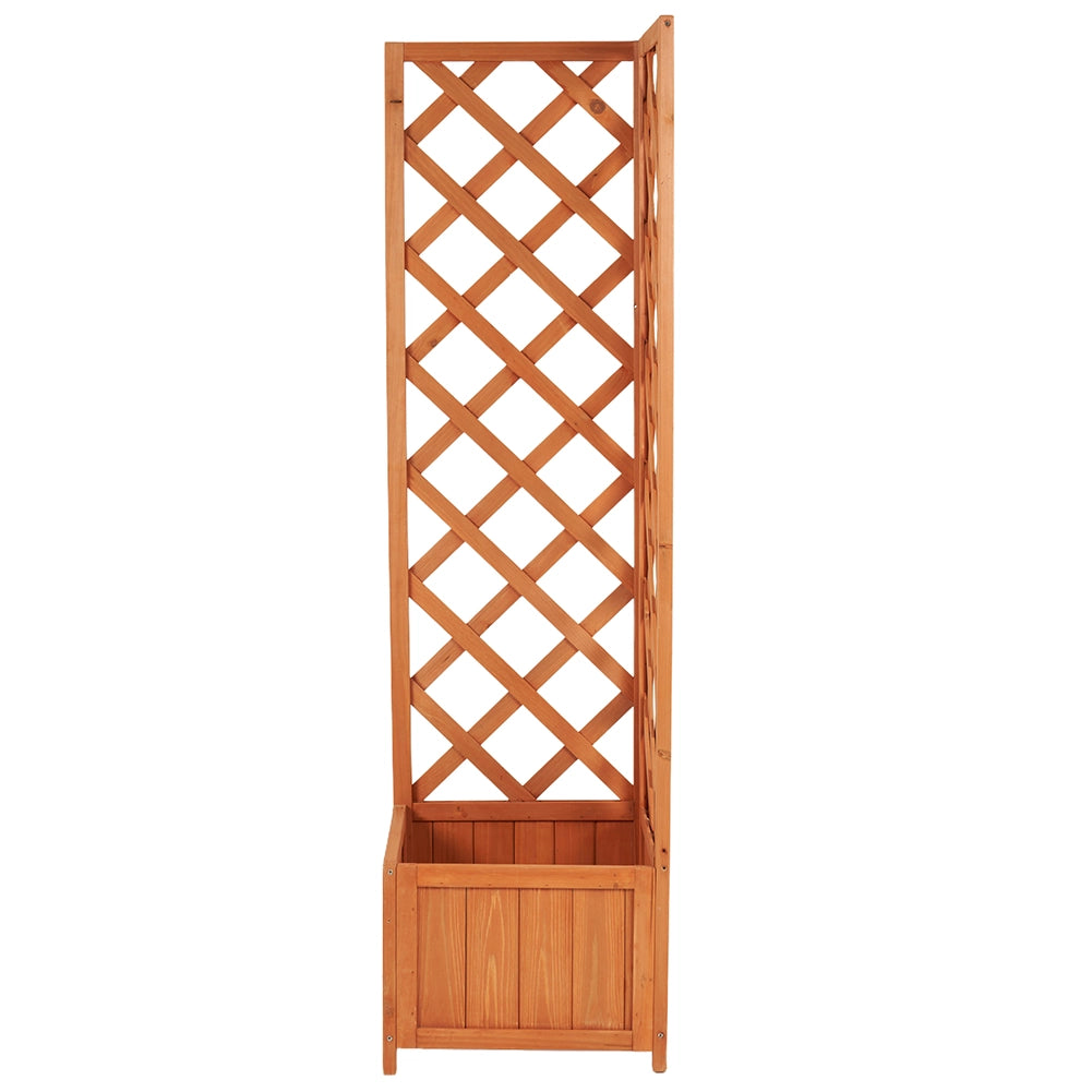 Fioriera Angolare Traliccio Esterno Porta Fiori e Rampicanti Angolo 40x40x145cm
