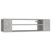 Mobile TV multimediale mensola TV mobile TV credenza TV da parete 100 x 30 x 26,5 cm legno ingegnerizzato grigio 02_0028483