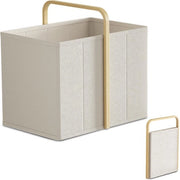 Asseccoletto Opvouabile con Maniglia 65L Realizzato in Fibra di Bambù (Beige) – Asseccoletto Opvouabile per Camera da Letto e Bagno, Cassetto per Lavaggio e Asciugatura