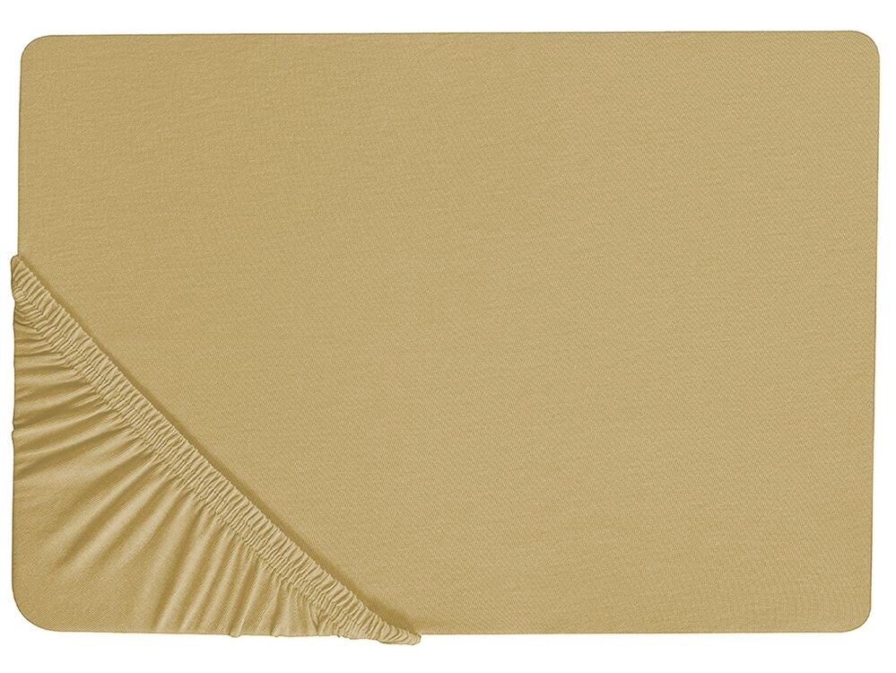 Lenzuolo con angoli cotone verde oliva 200 x 200 cm con bordi elastici modello classico a tinta unita camera da letto classica