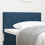 Testiera Design a Blocchi di Diamante Blu 100 cm Tessuto