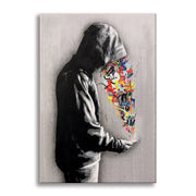 Ideas -  Quadro Canvas Contemporaneo su telaio in legno Misura: 100x140 cm