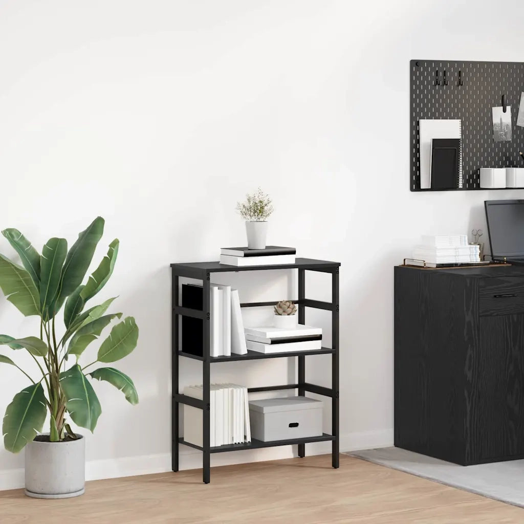 Libreria Rovere Nero 60 x 29,5 x 81 cm Legno multistrato 883916