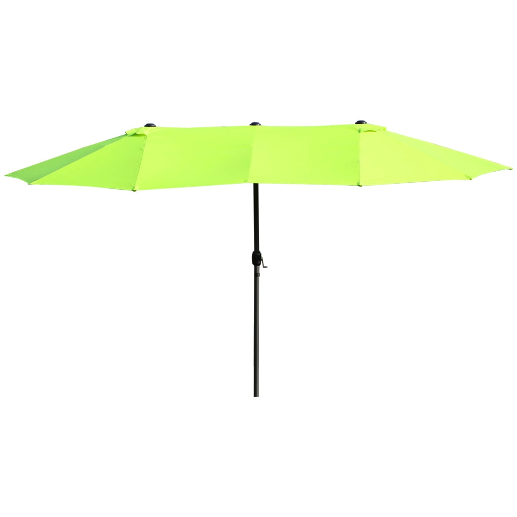 Ombrellone da sole 455x265 cm con manovella ¨C zephmum ¨C Verde