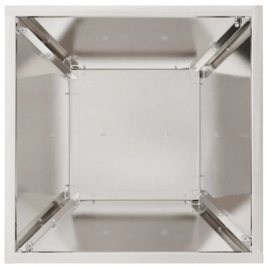 Vaso a Pilastro Argento 35 x 35 x 73 cm Acciaio inossidabile 873846