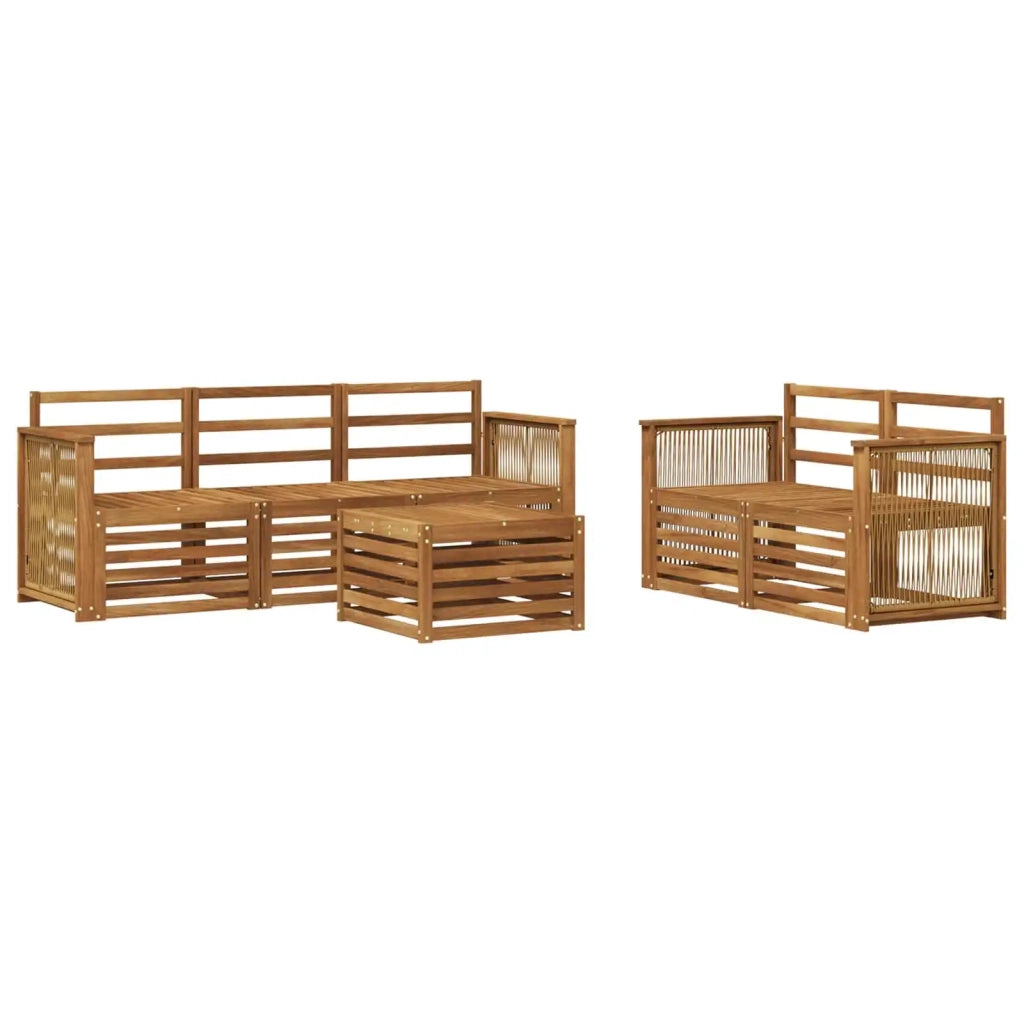 Set divani 6 pcs Legno di Acacia Massello