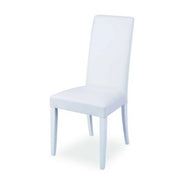 Set 2 Sedie Nancy ecopelle colore bianco