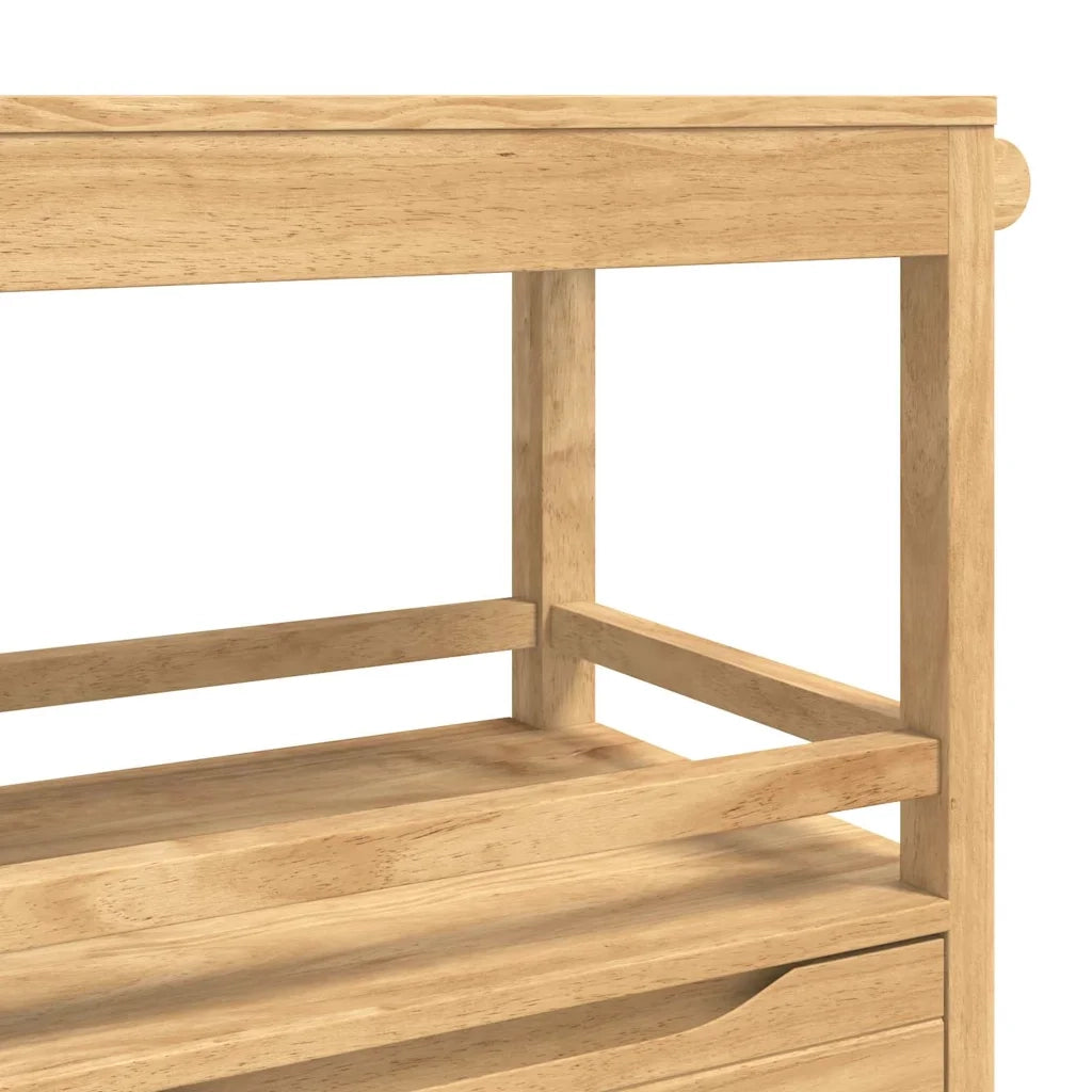 Carrello da Cucina FLORO Marrone cerato 72,5 x 45 x 80 cm