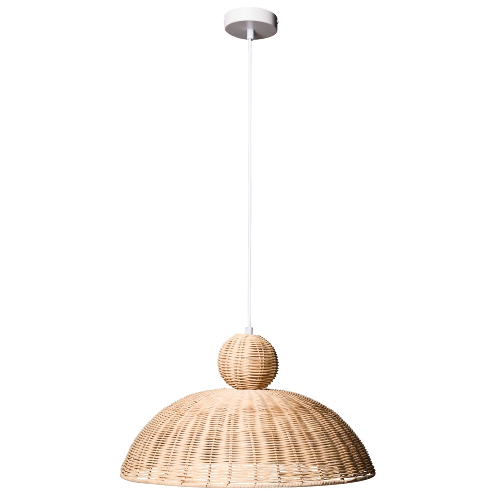 Lampada a sospensione in rattan naturale Lampada da soffitto Paralume intrecciato a mano Sala da pranzo Soggiorno