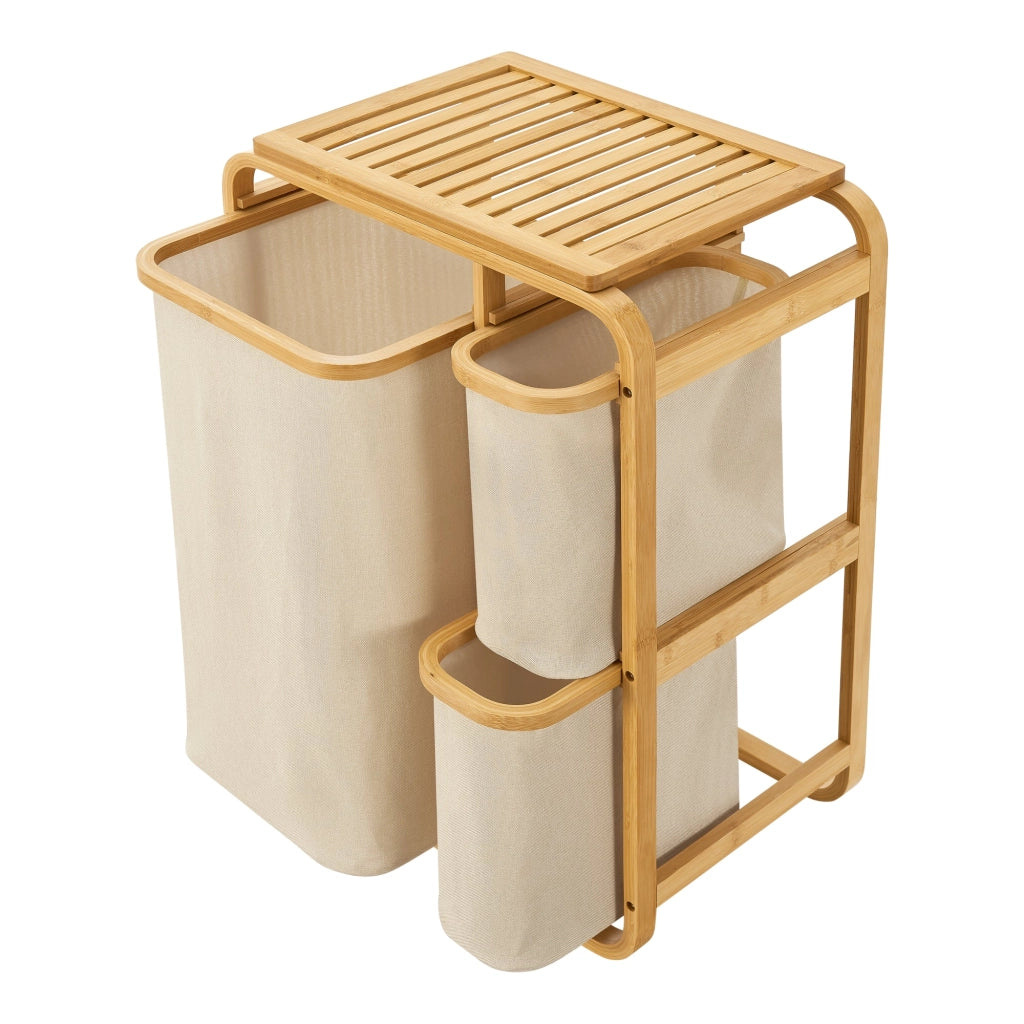 Cesto portabiancheria in bambù 71 x 50 x 33 cm beige naturale 03_0010215