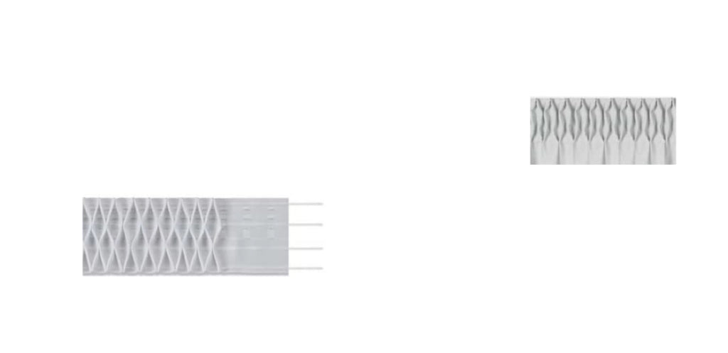 Fettuccia Arricciatenda Nido d'Ape - Fascia per Tende - Nastro Bianco - Vendita al Metro lineare  (FET-170-NI Altezza 17CM)