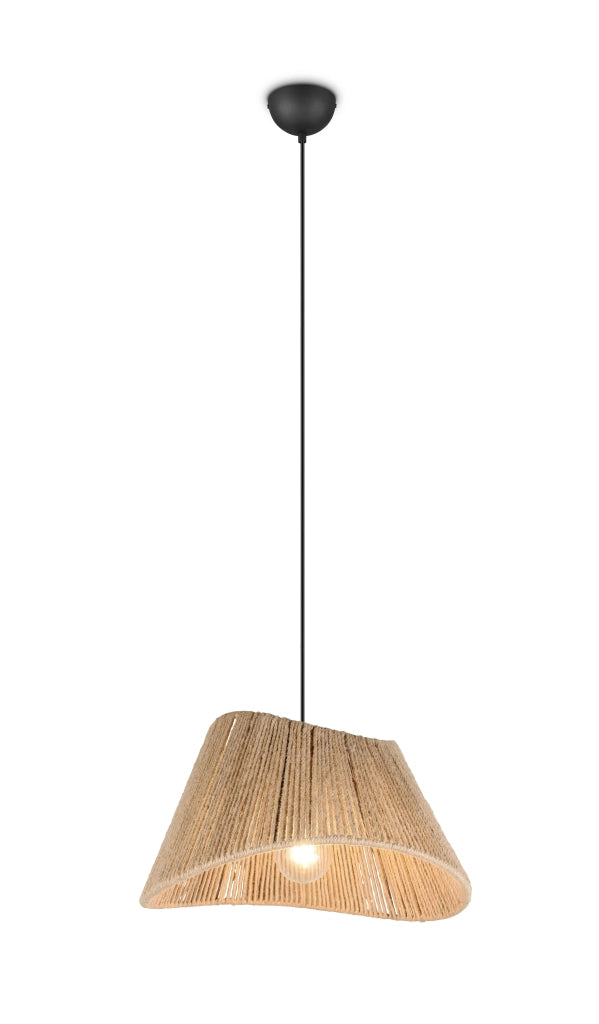 Lampada a sospensione, Iuta, naturale, D 52 cm, Valerie