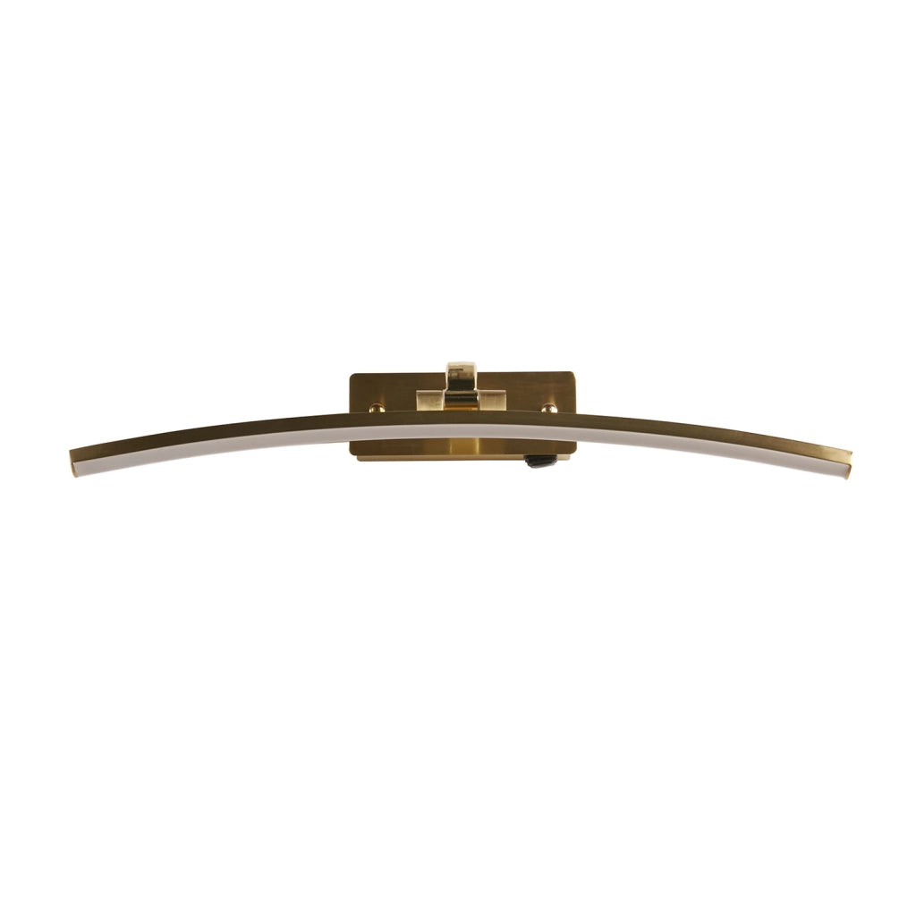 Lampada da quadro Santorini - Ottone satinato e metallo lucido
