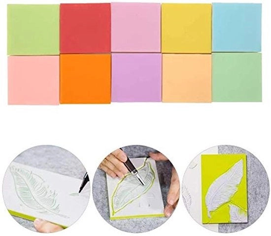 Set di Blocchi di Taglio - 10 pezzi - Blocchi di Taglio in Doppia Faccia in PVC - Materiale Zucchero - Per Progetti DIY - Garanzia di Qualità - Blocchi di Stampa