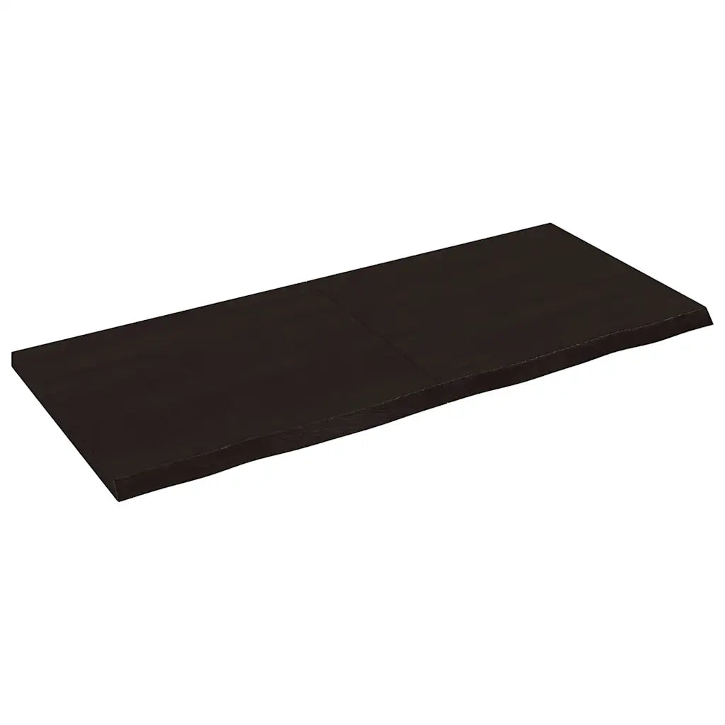Piano Tavolo Marrone 140x60x(2-4) cm Rovere Massello Trattatocod mxl 72865