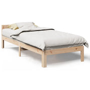 Letto singolo | Letto per adulti | Giroletto senza Materasso 80x200 cm in Legno Massello Pino